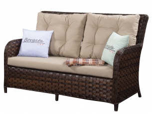 Диван 2-х ARIA CLASSIC brown для беседки и зоны барбекю