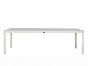 Стол 250*100 YALTA white на 10 персон из искусственного ротанга