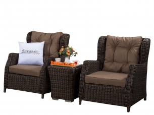 Кофейный комплект BEST brown на 2 персоны для террасы и балкона