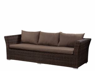 Диван 3-х BOLZANO brown из иск. ротанга